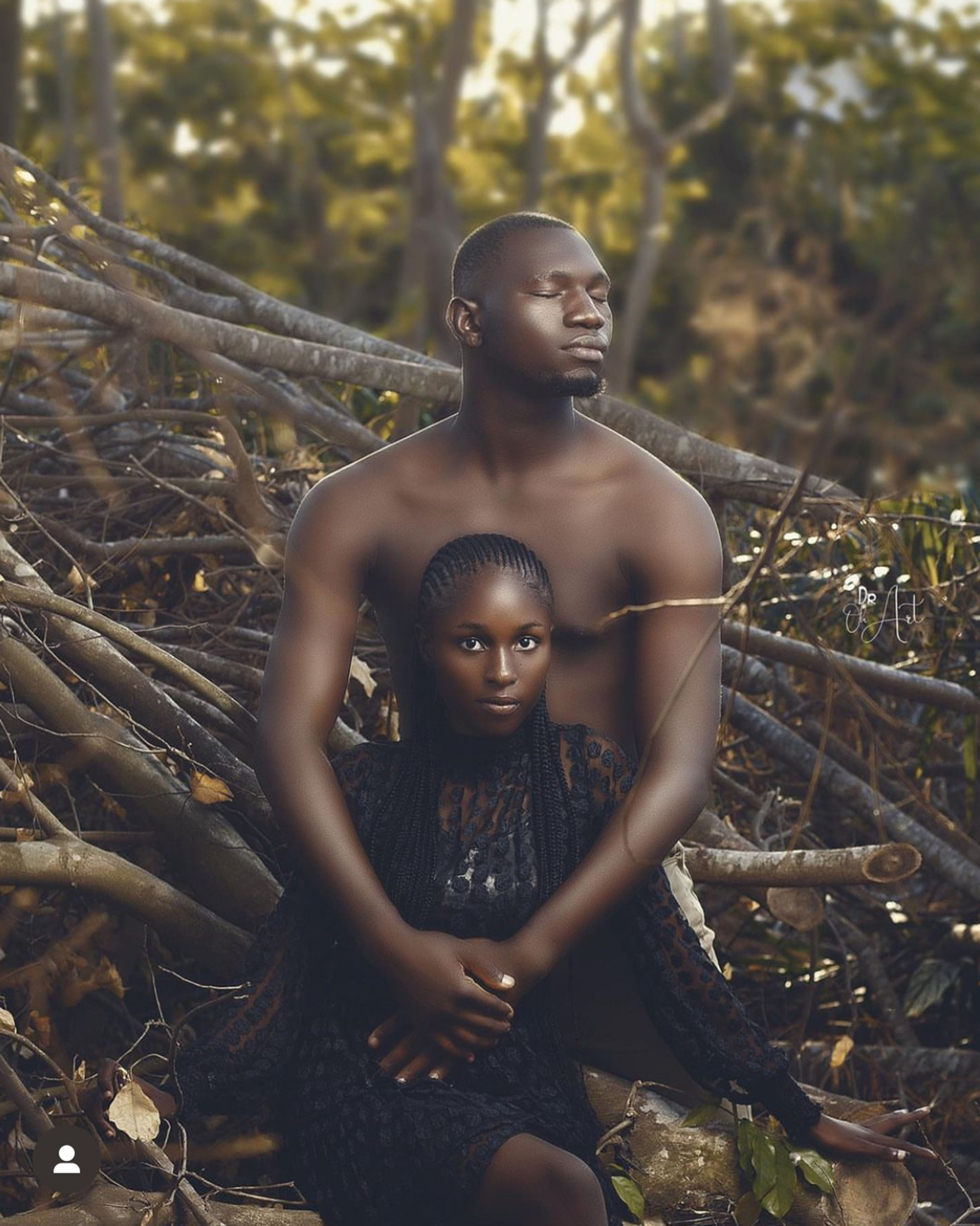 Ifẹ́ tí kò ni abula - Undiluted Love Oil Painting